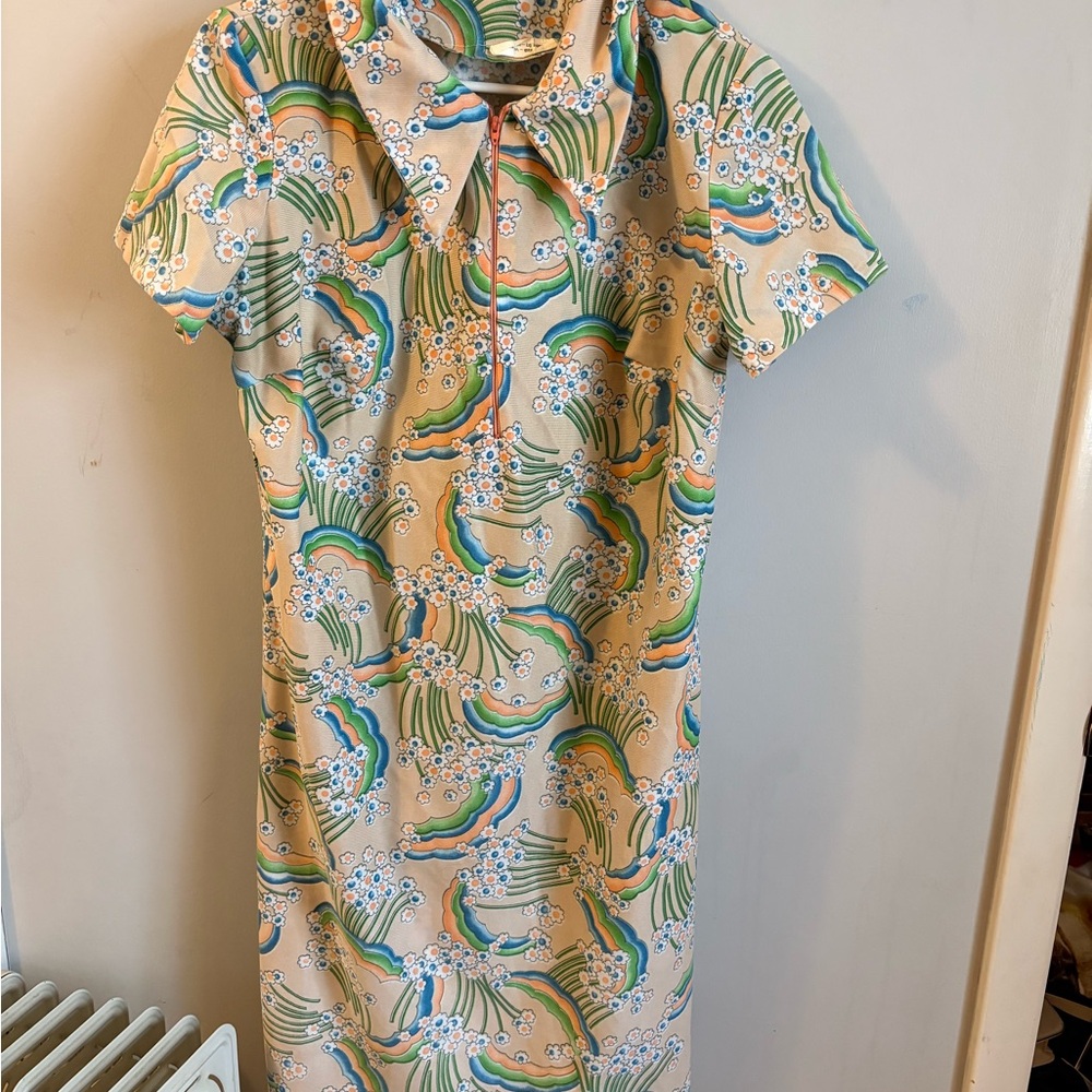 Vintage Floral Patterned Dress